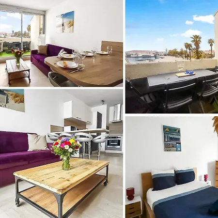 T2 Moderne, Cosy, Terrasse Vue & Climatisation * Mèze